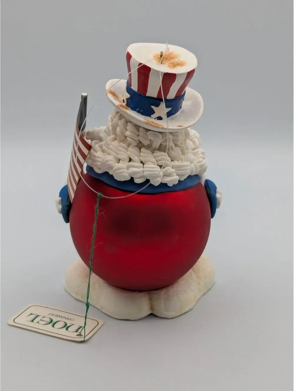 Department 56 I Want You 1999 Pastimes Santa Ornament, Uncle Sam, Americana